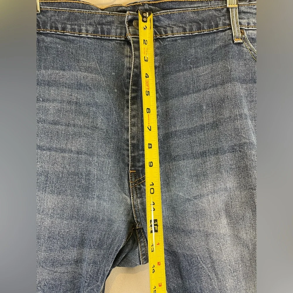 Levi’s 541 Athletic Fit Jeans Mens 52x29 Blue Stretch Tapered Denim
